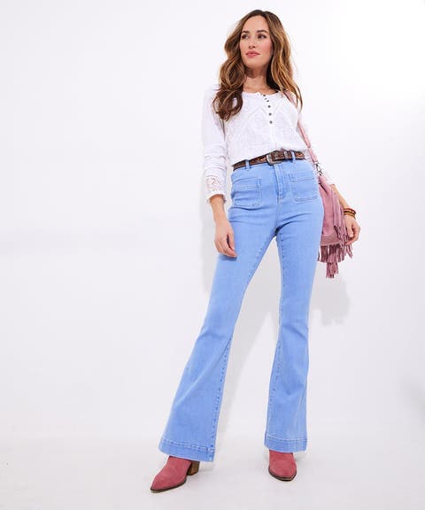 70s Wide Leg Jeans (Plus)