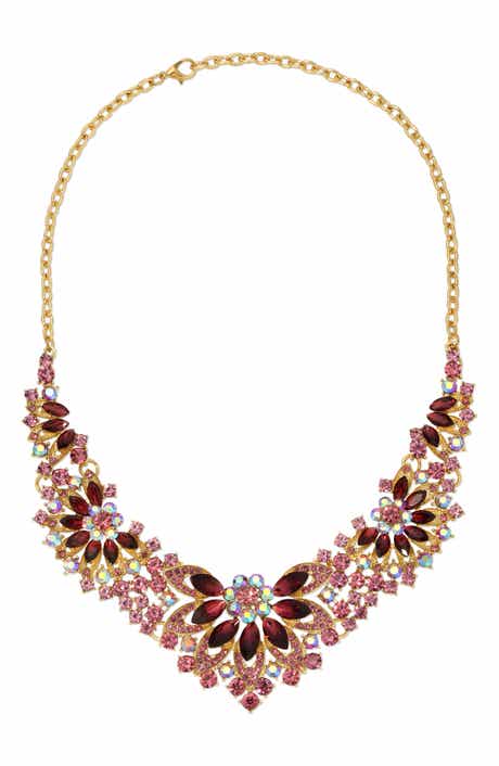 EYE CANDY LOS ANGELES Marsha Cubic Zirconia Statement Necklace