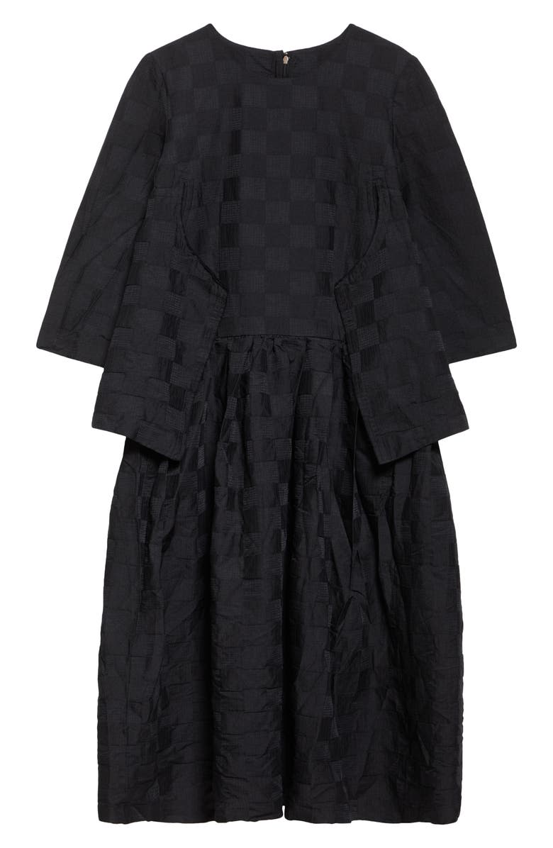 Comme des Garçons Comme des Garçons Jacquard Check Midi Dress, Alternate, color,