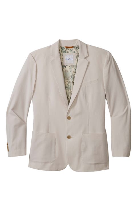 Nova Wave Stretch Cotton Seersucker Sport Coat