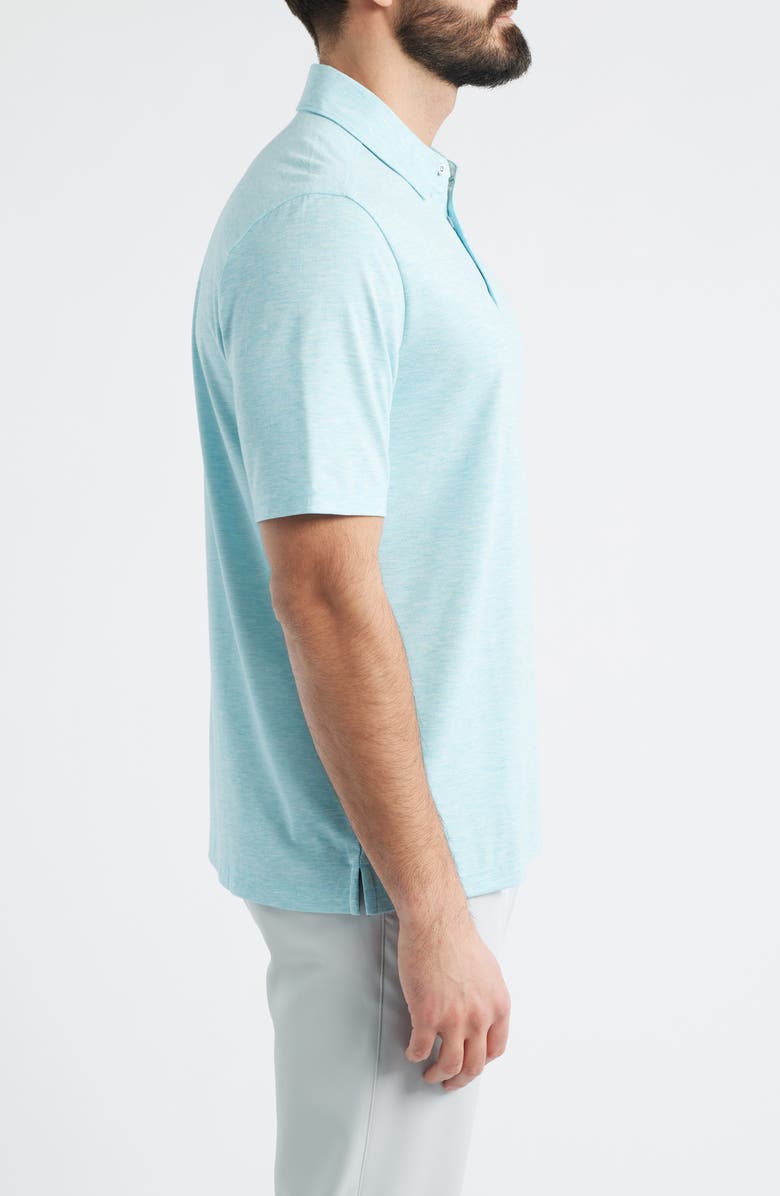Johnston & Murphy XC<sup>®</sup> Apex Performance Polo, Alternate, color, Aqua Heather