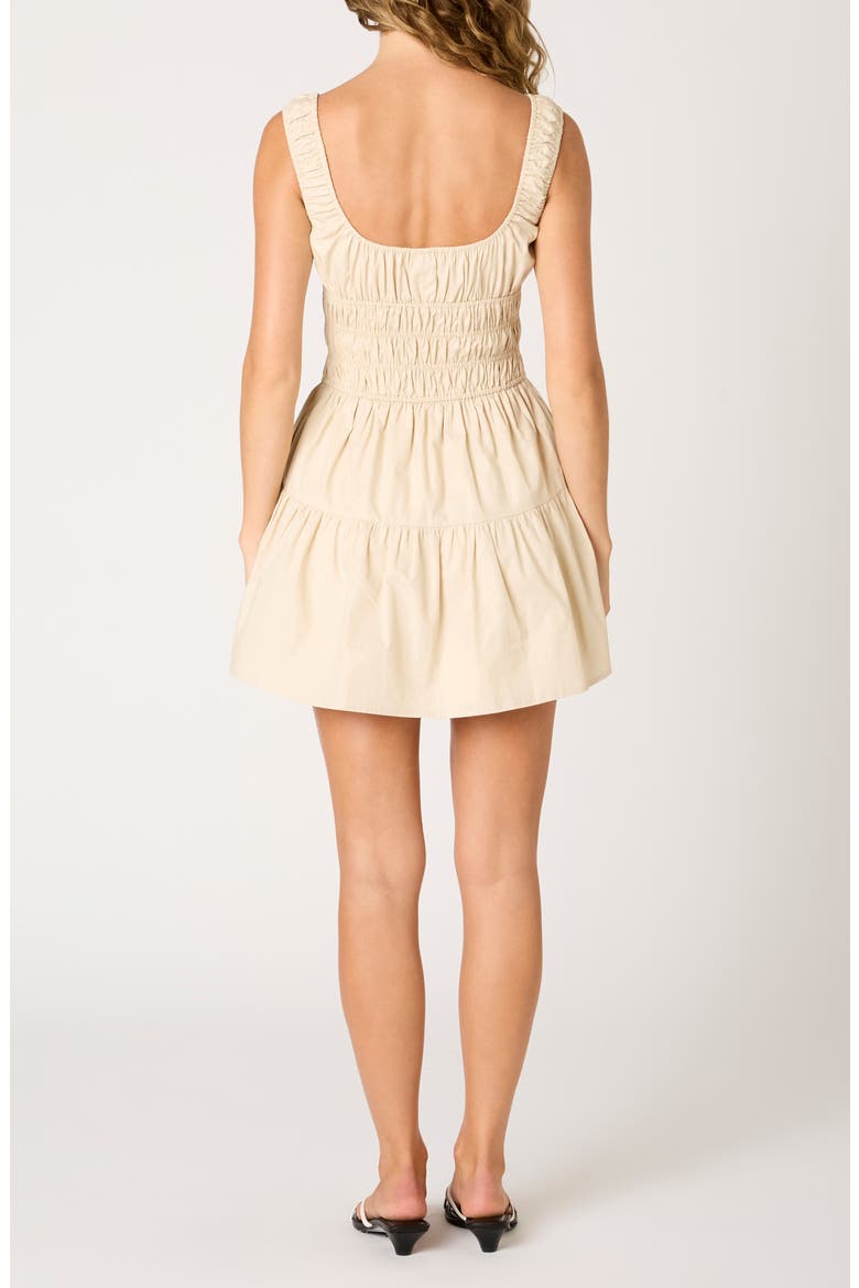 Salt Cotton Mini Sundress, Alternate, color, STONE