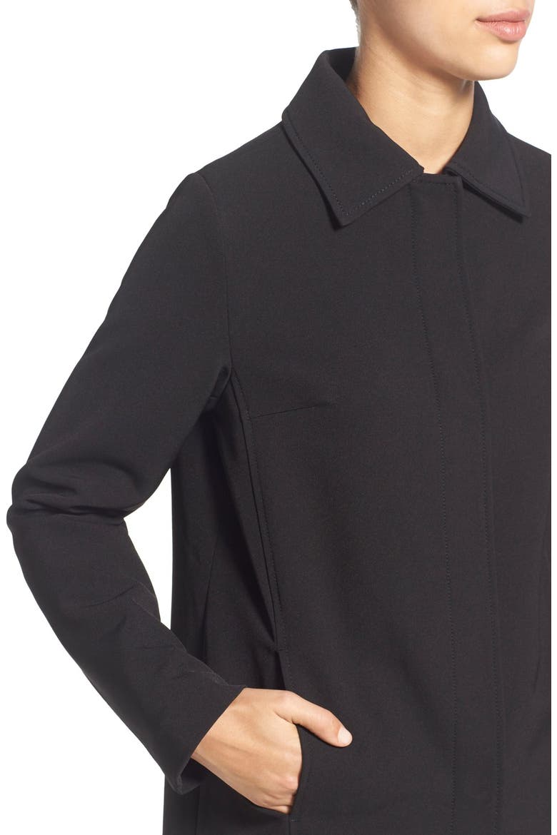 T Tahari Crepe Topper, Alternate, color, BLACK