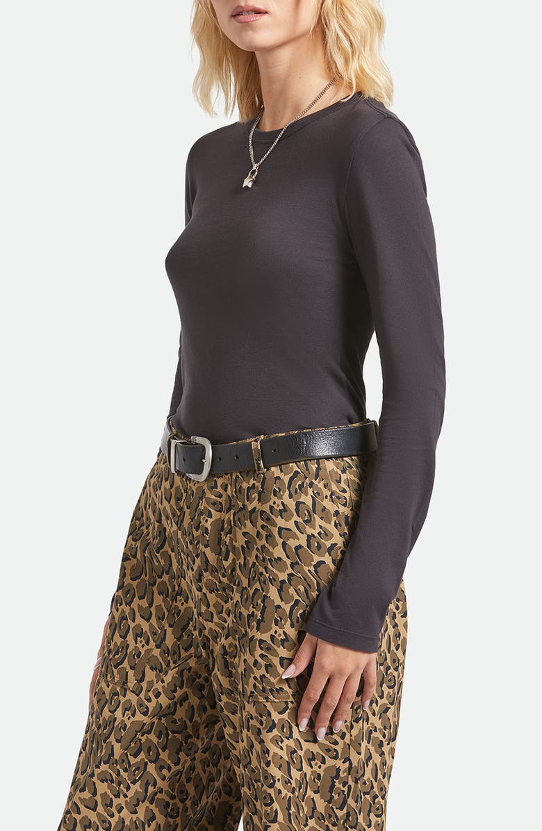 Brixton Carefree Slim Fit Organic Cotton T-Shirt, Alternate, color, Black