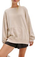 Free People Intimately FP Slow It Down Oversize Cotton Blend Sweatshirt