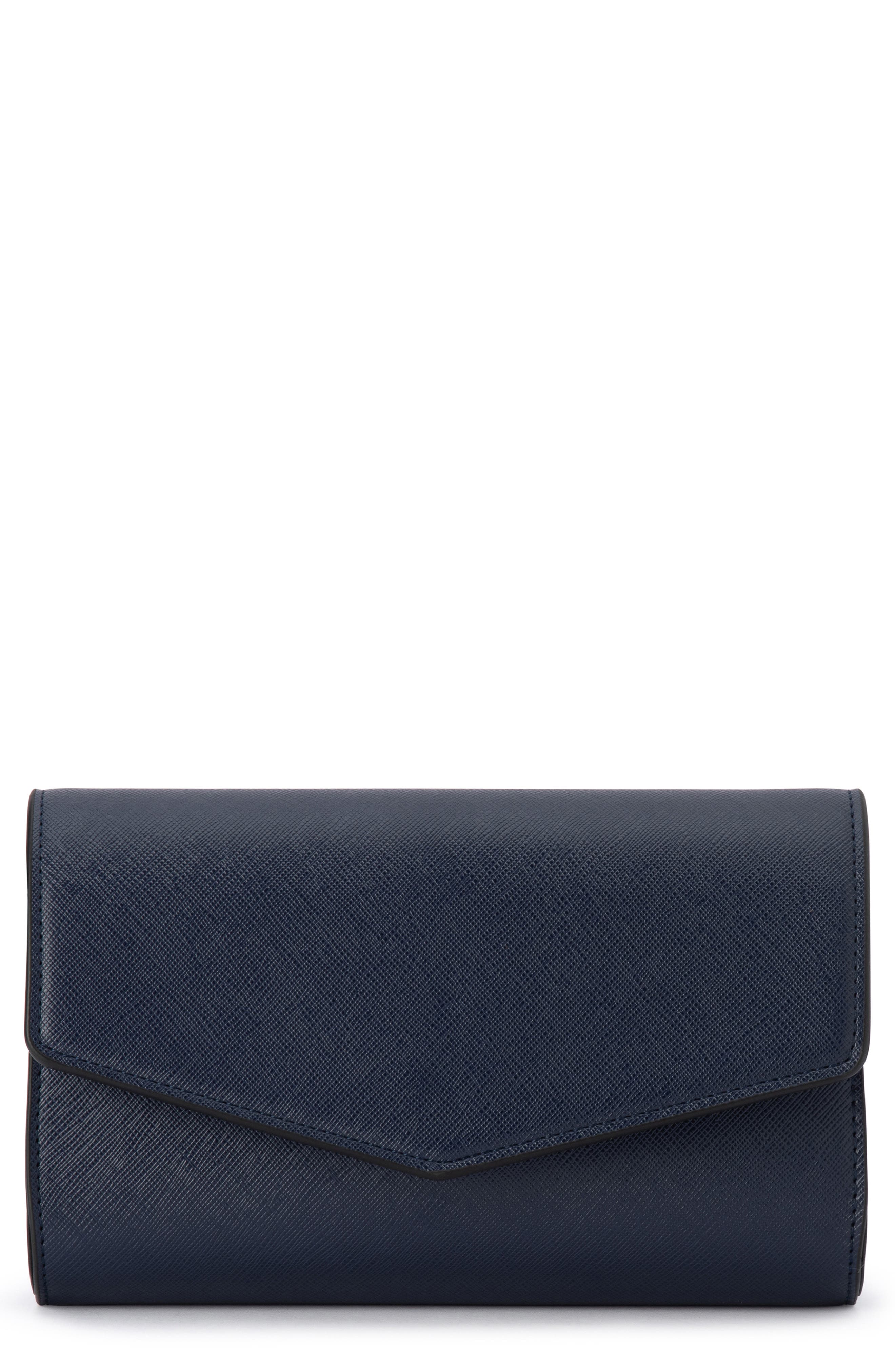Olga Berg Nic Faux Leather Clutch