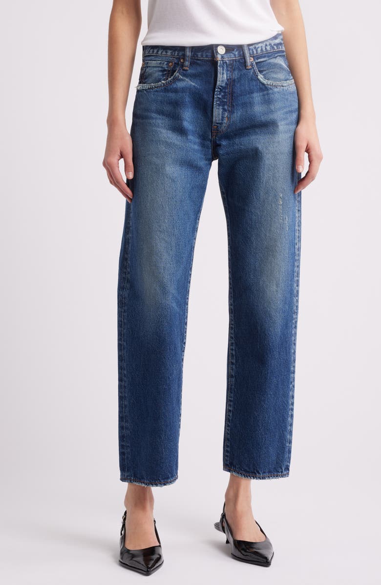MOUSSY VINTAGE Pine High Waist Distressed Ankle Jeans, Main, color,