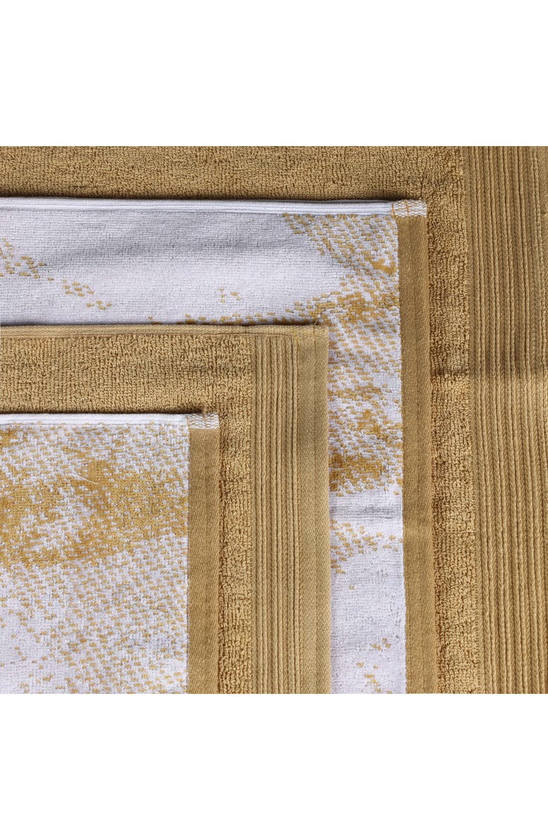 Superior Marble 10-Piece Quick-Drying Cotton Towel Set, Alternate, color, Brown