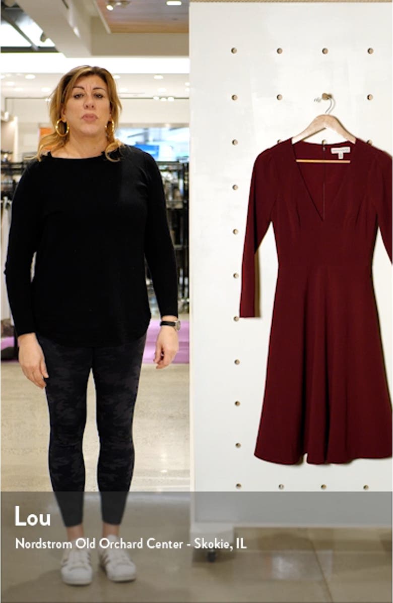 Catrine Fit & Flare Stretch Crepe Midi Dress, sales video thumbnail