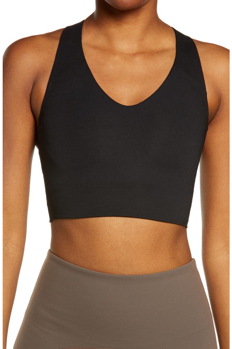 SPANXshape™ Get Moving Longline Sports Bra, Main, color, VERY BLACK