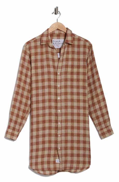 Frank & Eileen Mary Classic Long Sleeve Linen Shirtdress