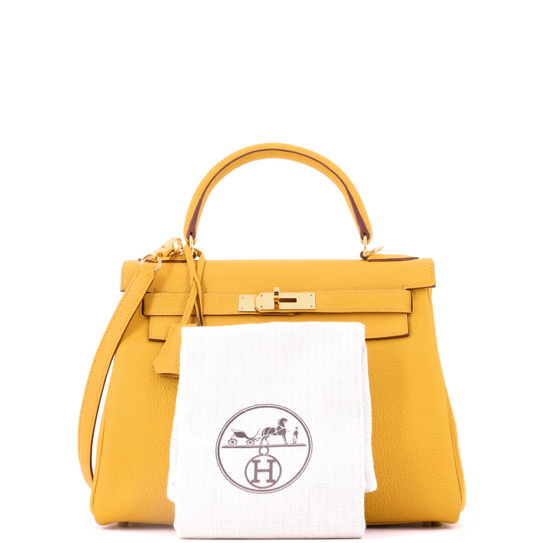 Kelly Handbag Yellow Togo with Gold Hardware 28, Alternate, color, Yellow