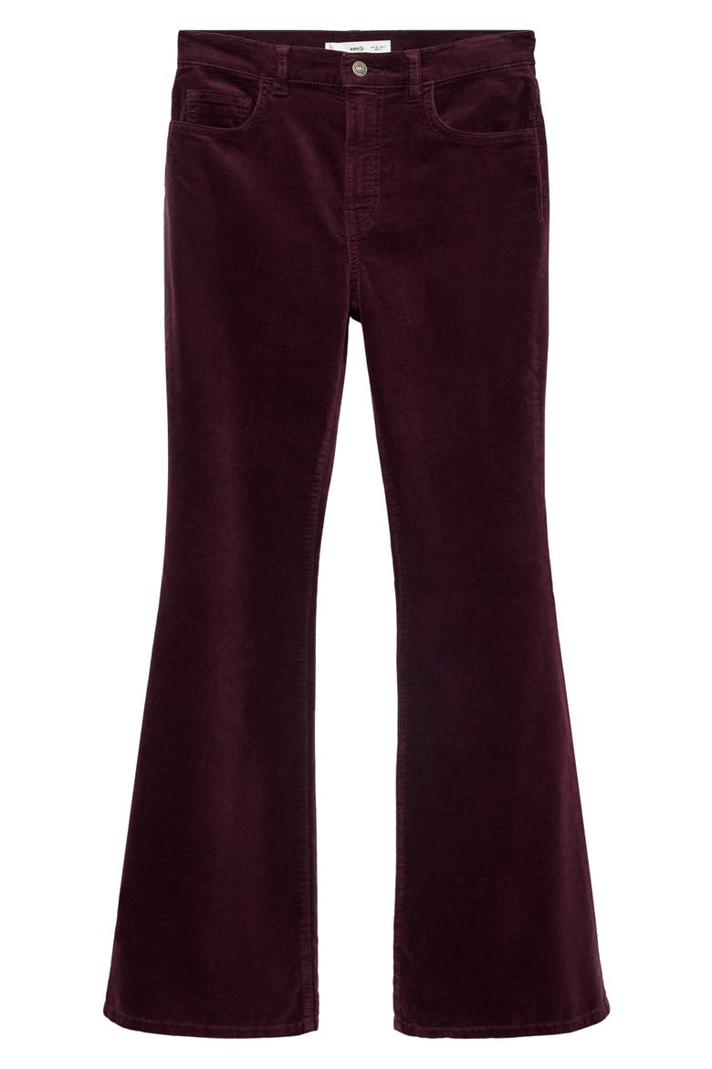 Violeta Flared Stretch Corduroy Jeans, Alternate, color, WINE