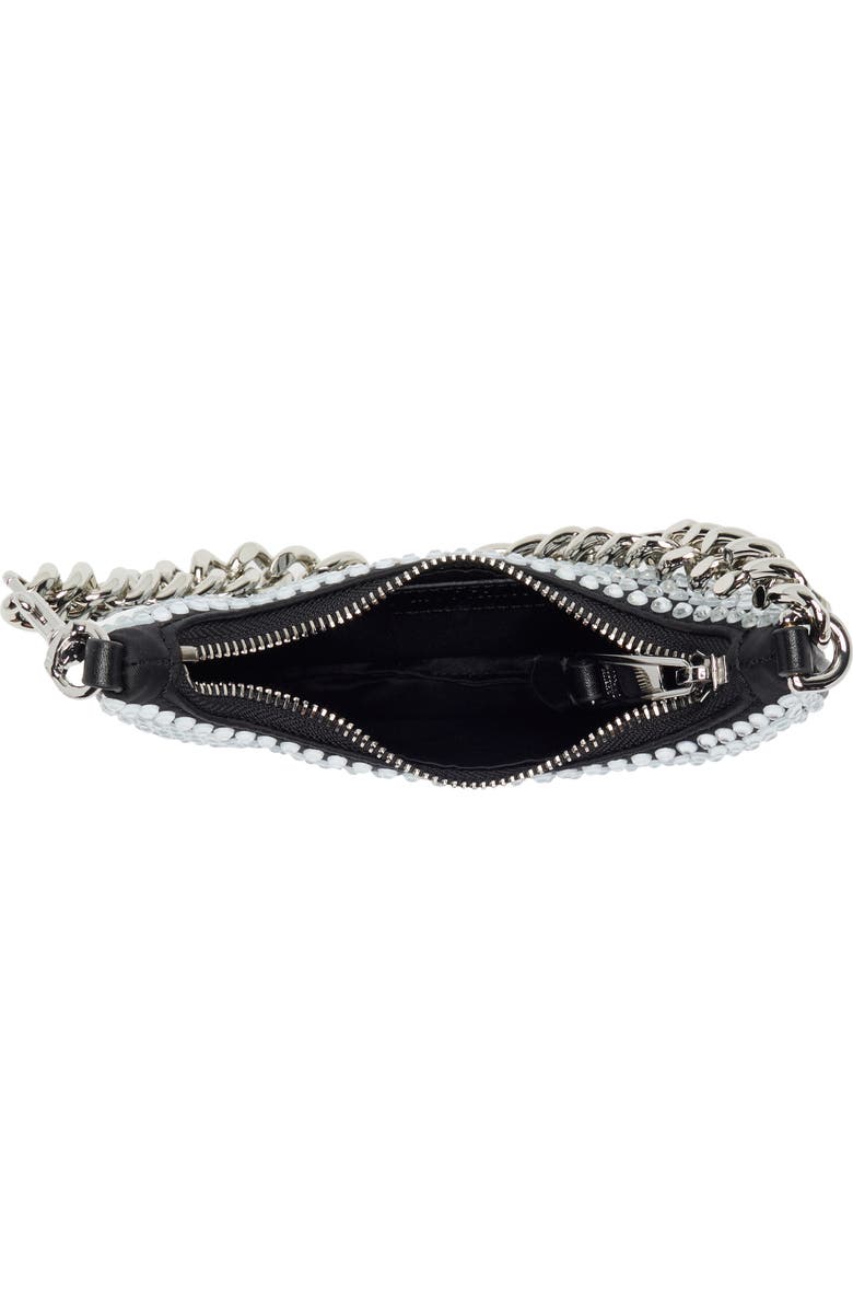 Moschino Rhinestone Covered Shoulder Bag, Alternate, color,