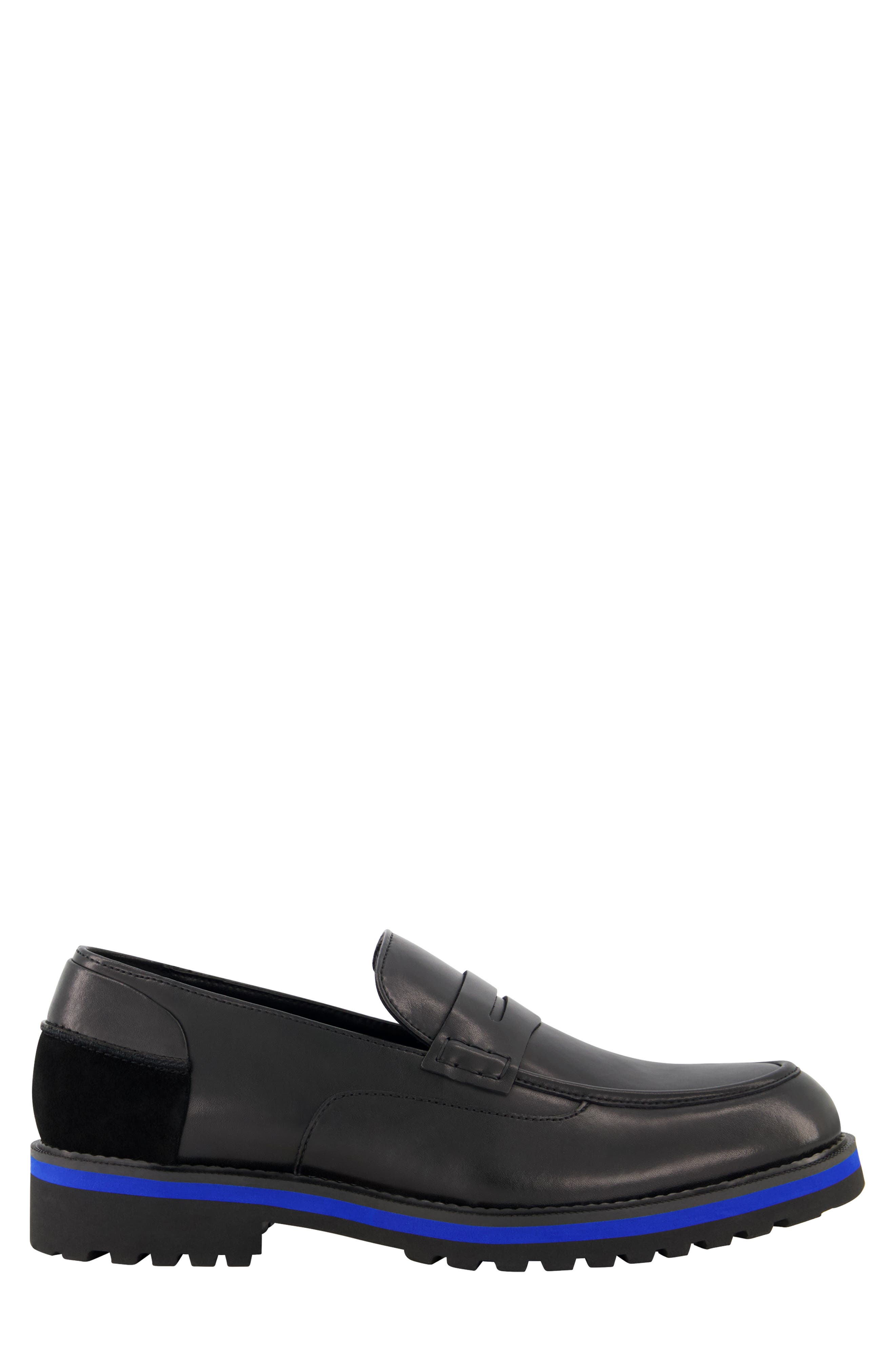 DKNY Leather Penny Loafer, Alternate, color, 