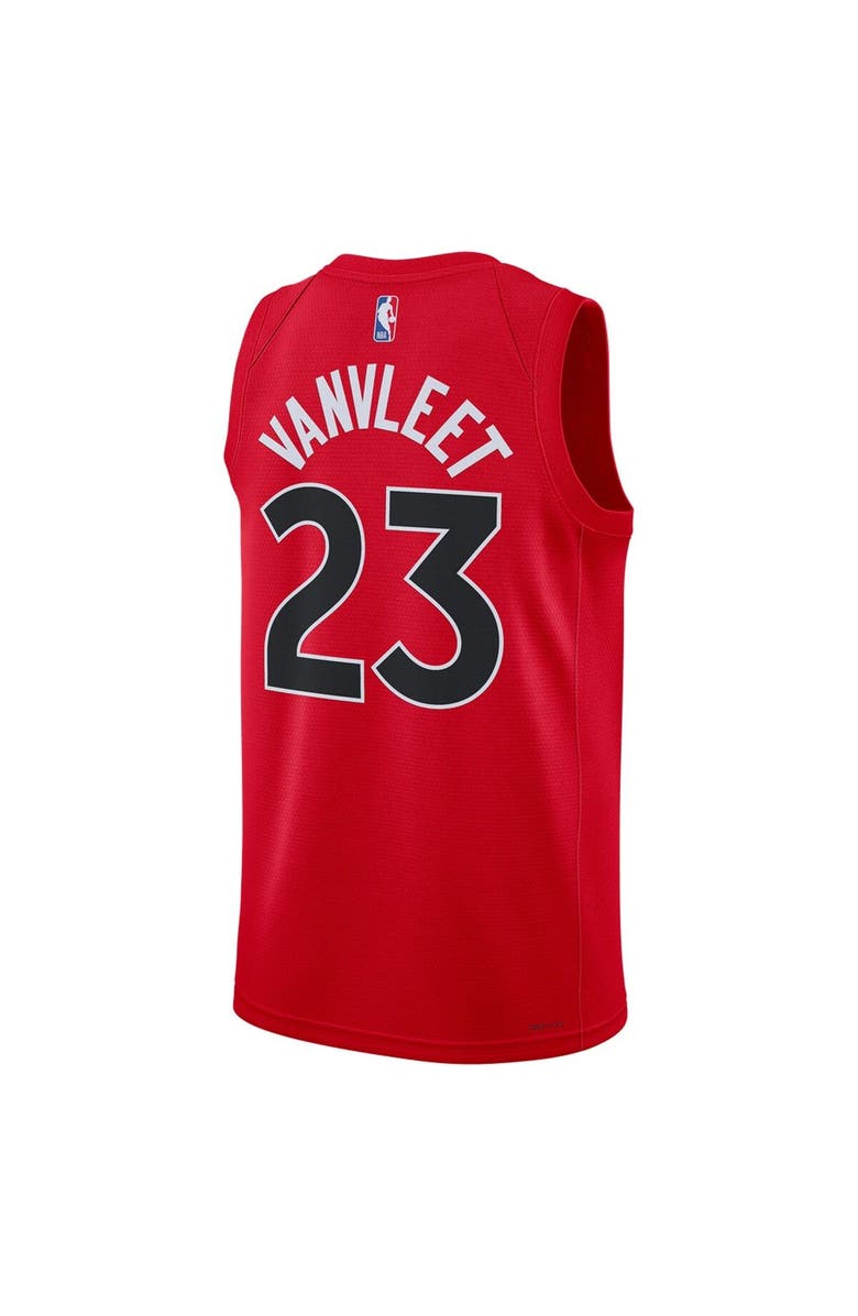 Nike Unisex Nike Fred VanVleet Red Toronto Raptors Swingman Jersey - Icon Edition, Alternate, color,