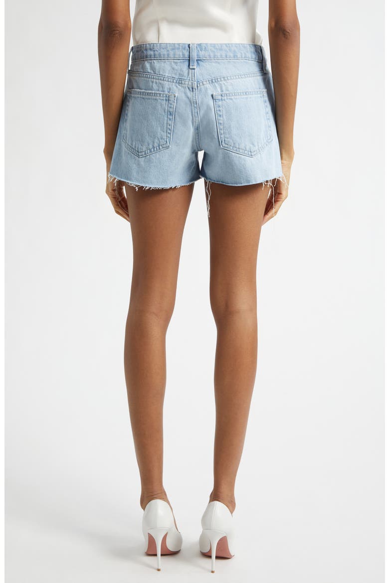 Teya Low Rise Cutoff Denim Shorts, Alternate, color, BREA DESTRUCT