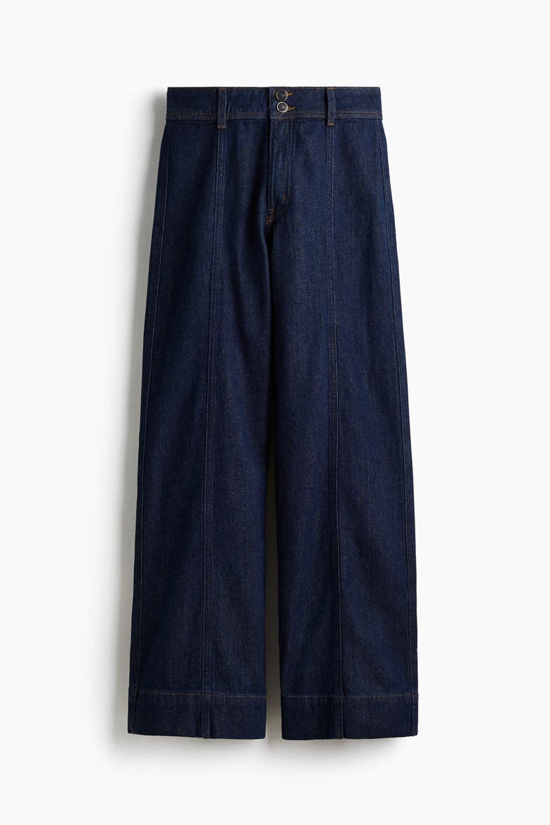Wide High Jeans, Alternate, color, Dark denim blue