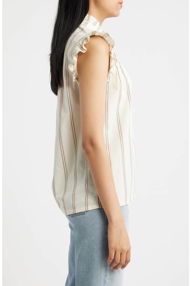 Ronda Ruffle Sleeve Top, Alternate, color, CREAM