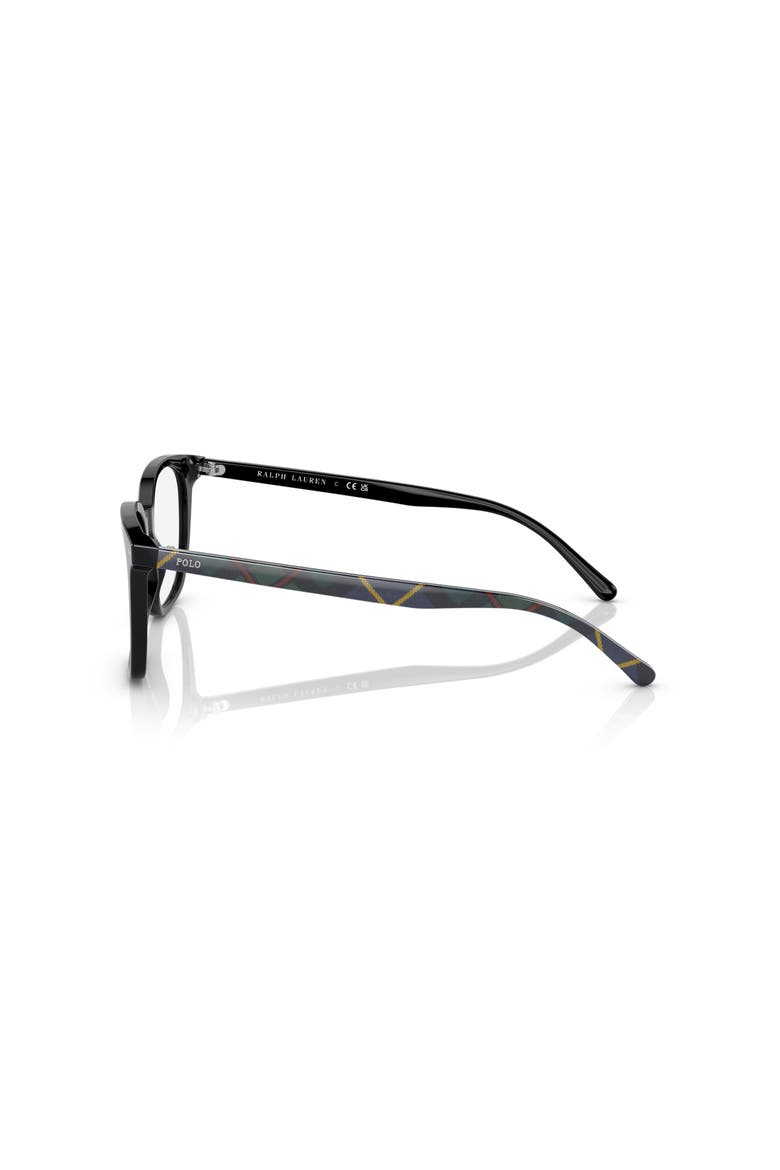 53mm Rectangle optical glasses, Alternate, color, Black