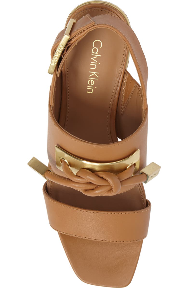 Calvin Klein Jilline Square Knot Sandal, Alternate, color,