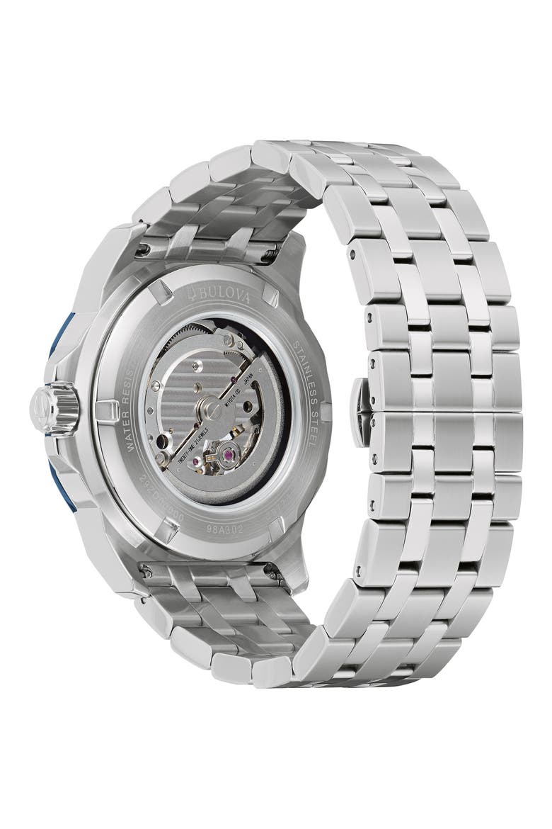 Marine Star Series A Bracelet Watch, 45mm, Alternate, color, BLUE/ SILVER