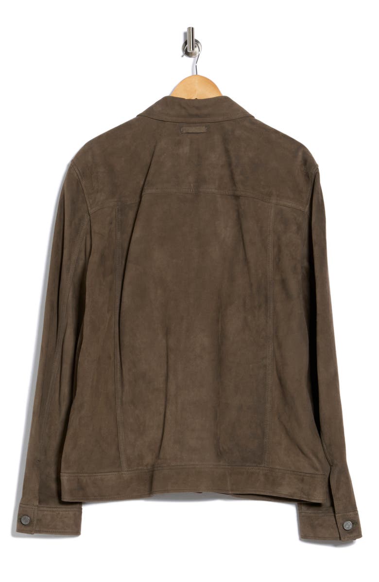 Bugatchi Suede Jacket, Alternate, color, Tarmac