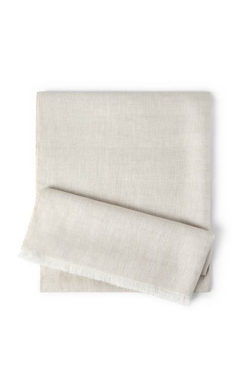 Sparkling linen scarf