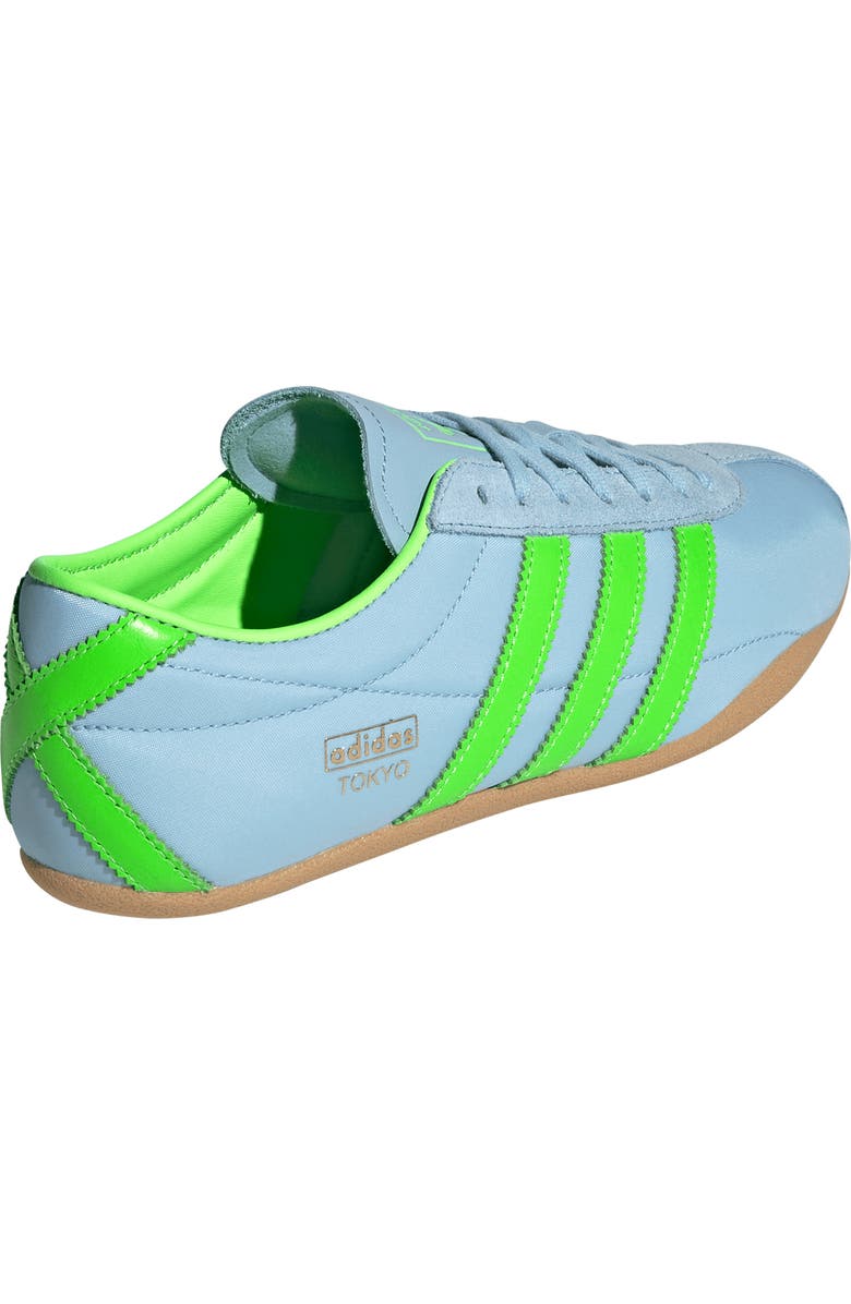 adidas Tokyo Low Top Sneaker, Alternate, color, Clear Sky/ Solar Green/ Gum