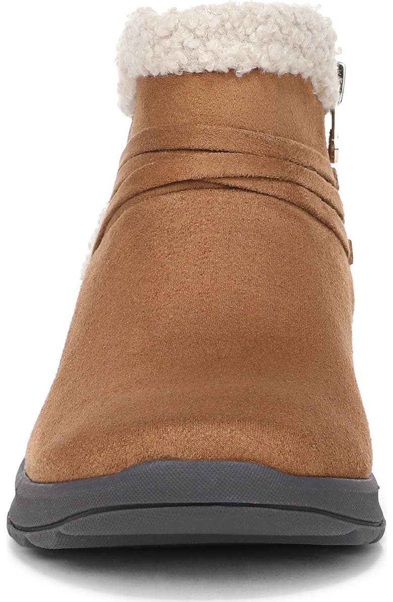 LifeStride Glendale Faux Fur Trim Bootie, Alternate, color, Dark Tan