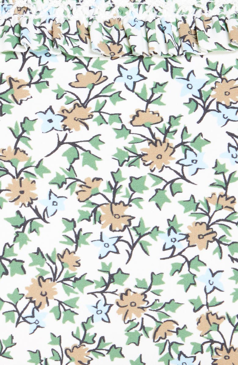 Tory Burch Costa Smocked Bikini Bottoms, Alternate, color,