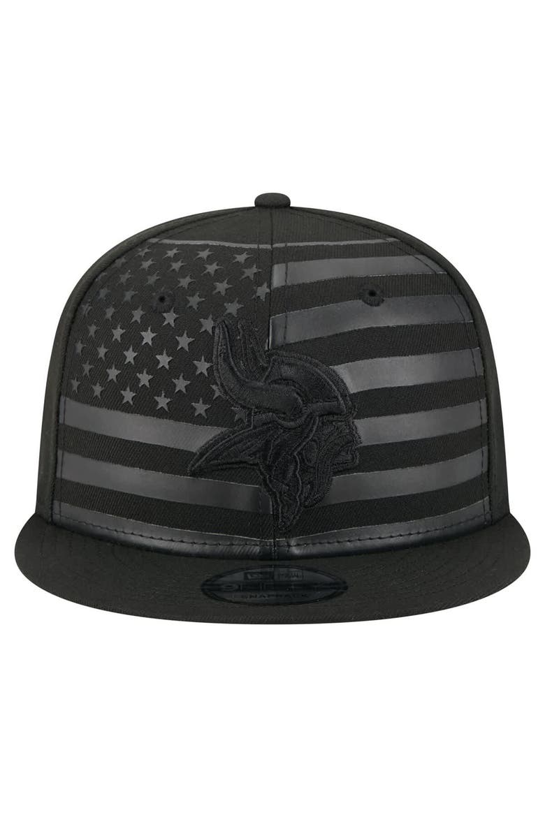 Men's New Era  Black Minnesota Vikings Independent 9FIFTY Snapback Hat, Alternate, color, Black