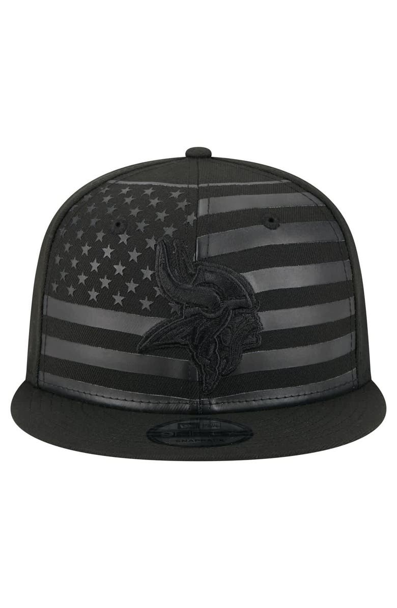 New Era Men's New Era  Black Minnesota Vikings Independent 9FIFTY Snapback Hat, Alternate, color, 