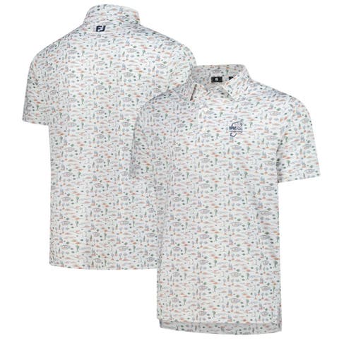 Men's FootJoy  White WM Phoenix Open ProDry All Over Print Polo