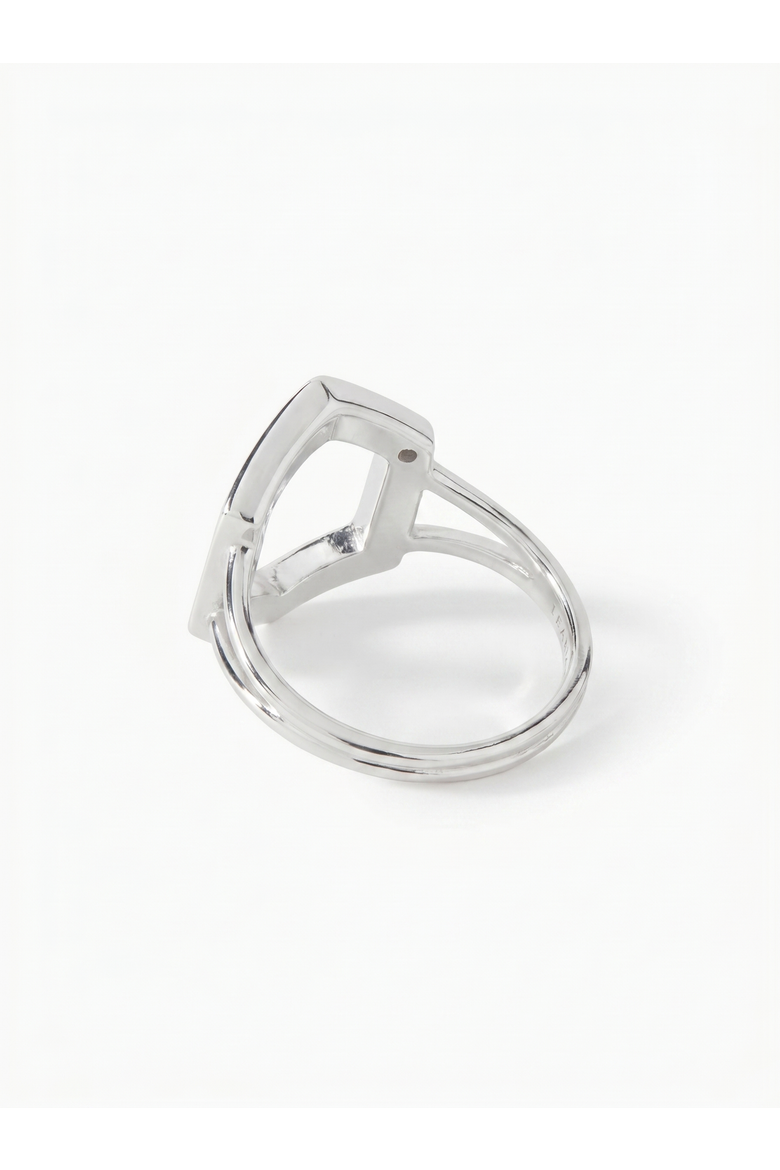 The Danielle Ring, Alternate, color, Sterling Silver/White CZ
