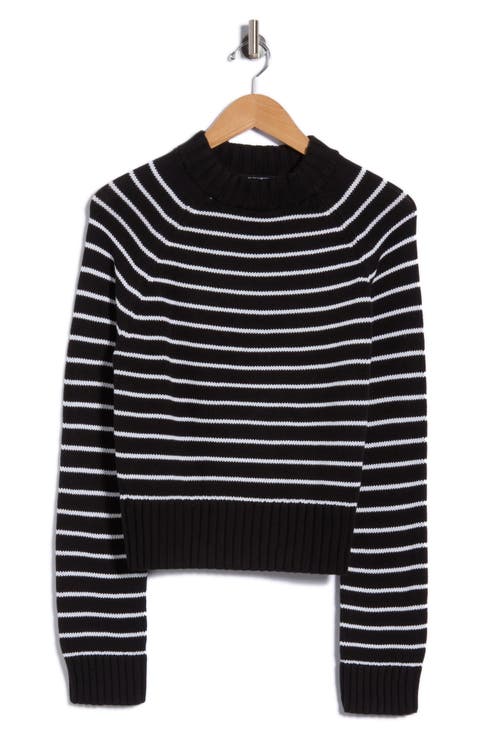 Isabella Cotton Mock Neck Sweater