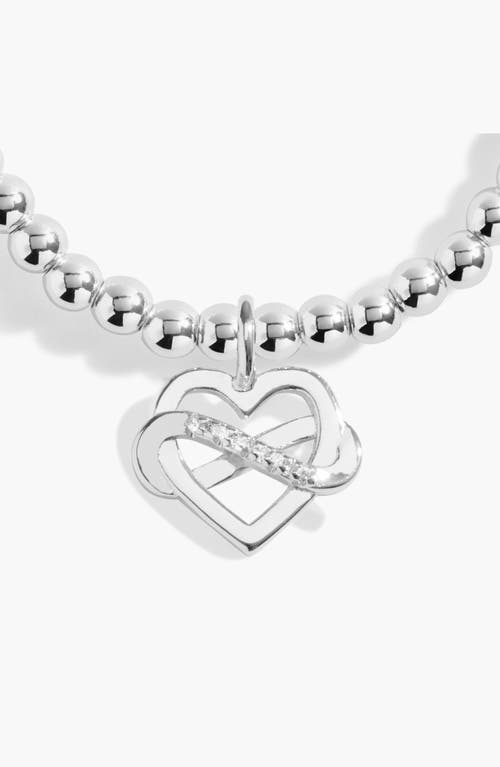 A Littles & Co. A Littles & Co A Little 'family Is A Gift That Lasts Forever' Bracelet In Silver Plating In Metallic