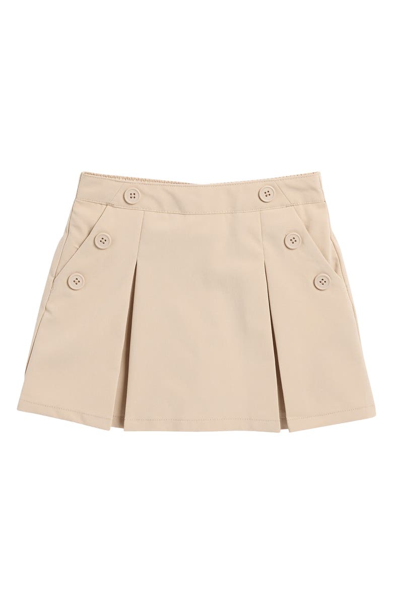 Nautica Kids' Button Poplin Skort, Main, color, 