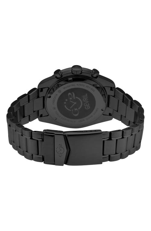 Gv2 Freccia Stainless Steel Swiss Quartz Bracelet Watch, 42mm In Black