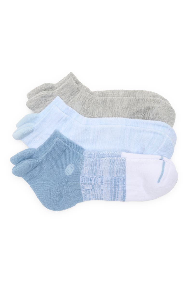 3-Pack Sport Back Tab Socks, Main, color, BLUE COLOR BLOCK