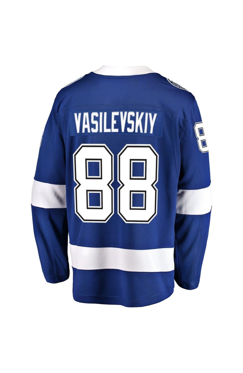 FANATICS Men's Fanatics Branded Andrei Vasilevskiy Blue Tampa Bay Lightning Home Premier Breakaway Player Jersey, Alternate, color, Blue