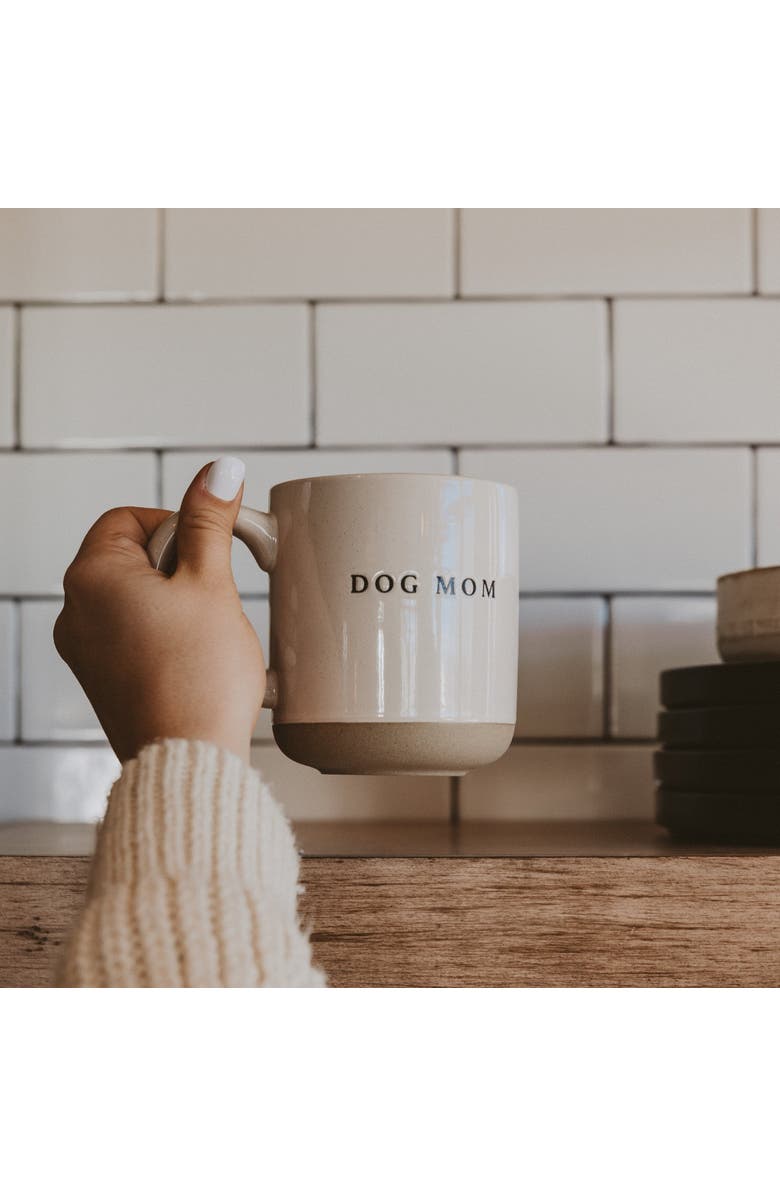 SWEET WATER DECOR Stoneware Pattern Coffee Mug, Alternate, color, Dog Mom