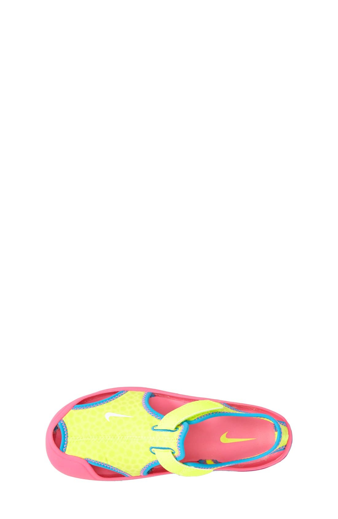 'Sunray Protect' Sandal, Alternate, color, VOLT/ PINK/ BLUE LAGOON/ WHITE
