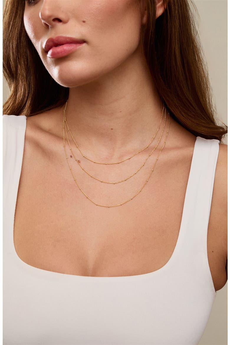 Kennedy Layered Necklace, Alternate, color, GOLD