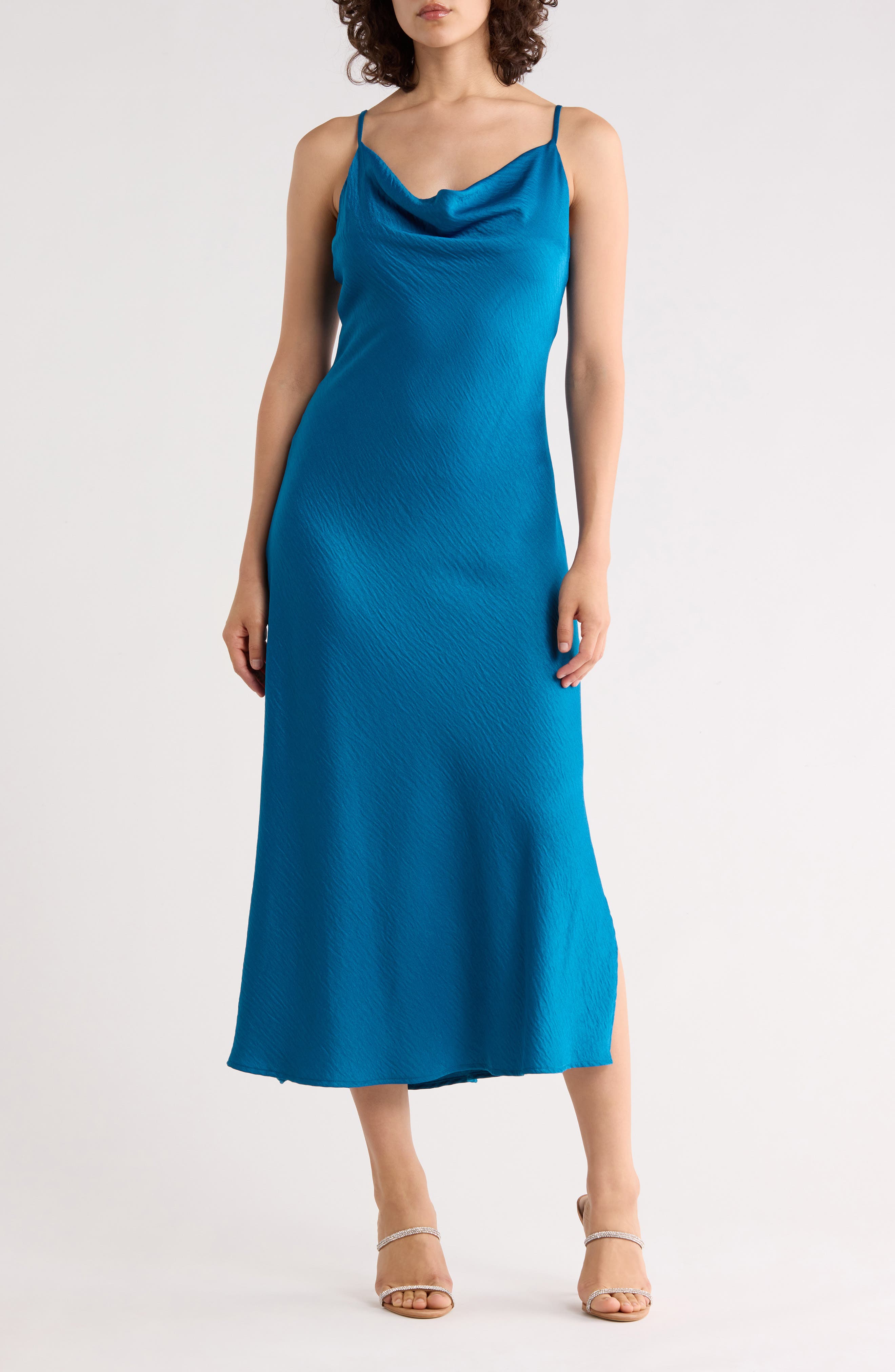 WEST K Hammered Satin Slipdress