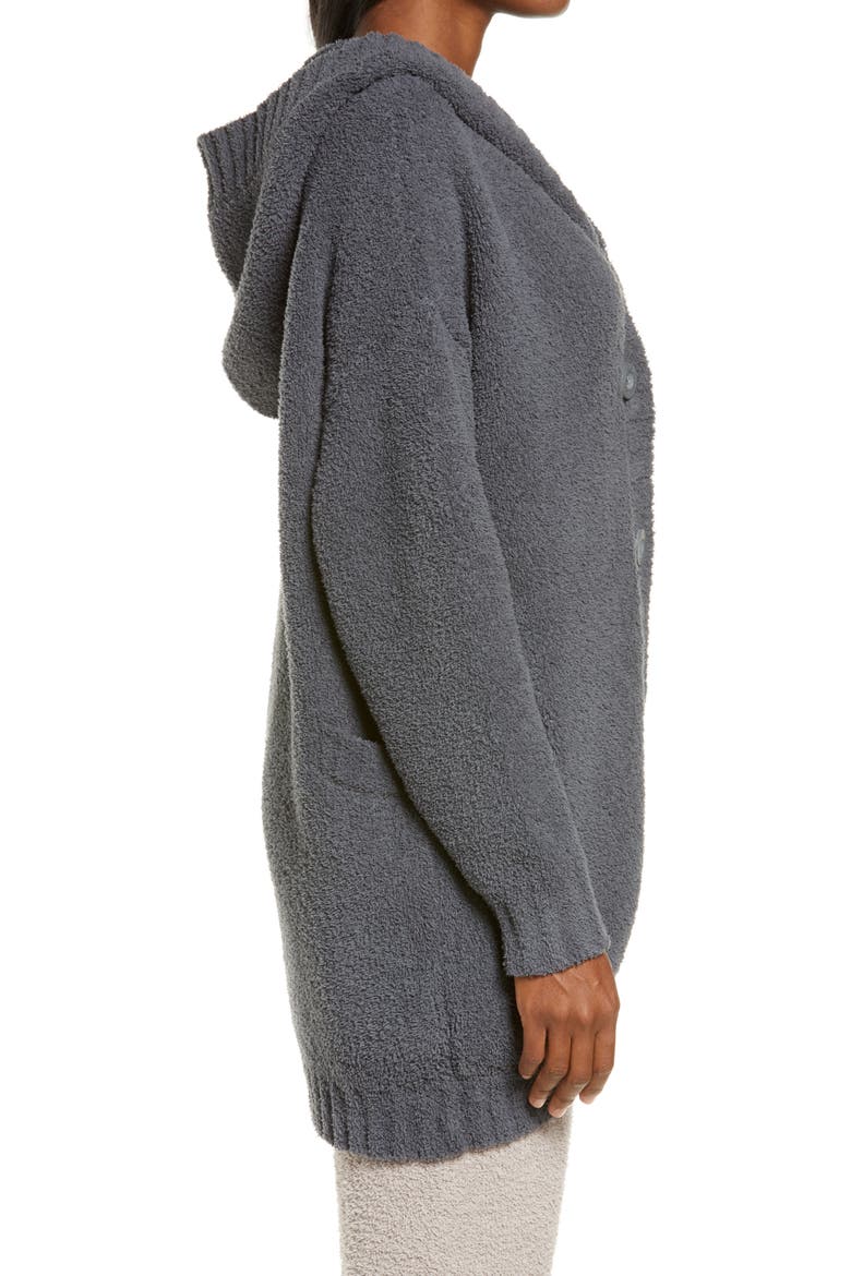 Franca Hooded Travel Cardigan, Alternate, color, OBSIDIAN