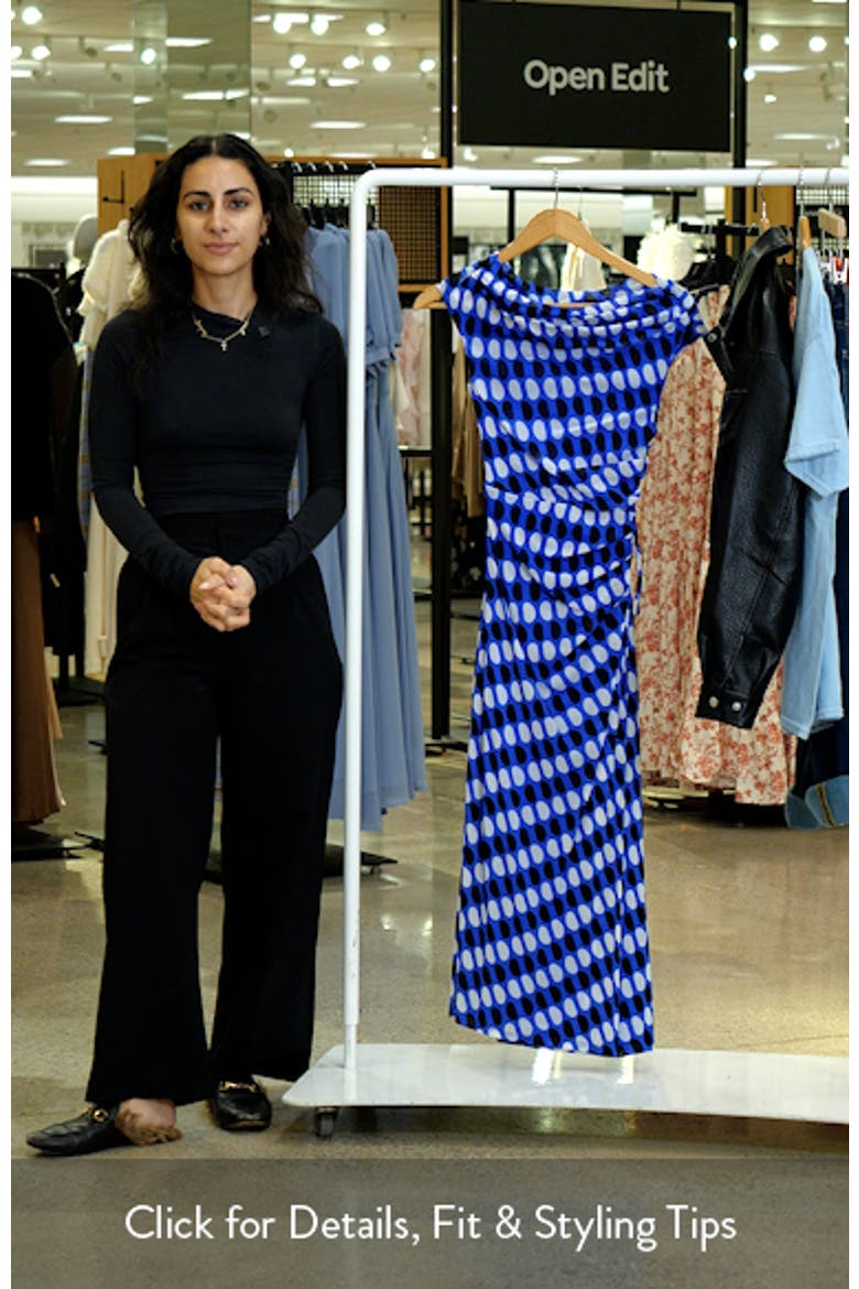 Wittrock One-Shoulder Dot Print Mesh Dress video