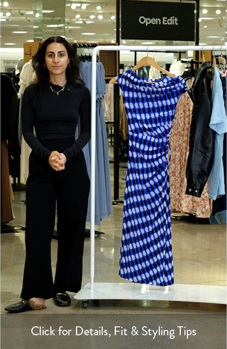 Wittrock One-Shoulder Dot Print Mesh Dress, sales video thumbnail