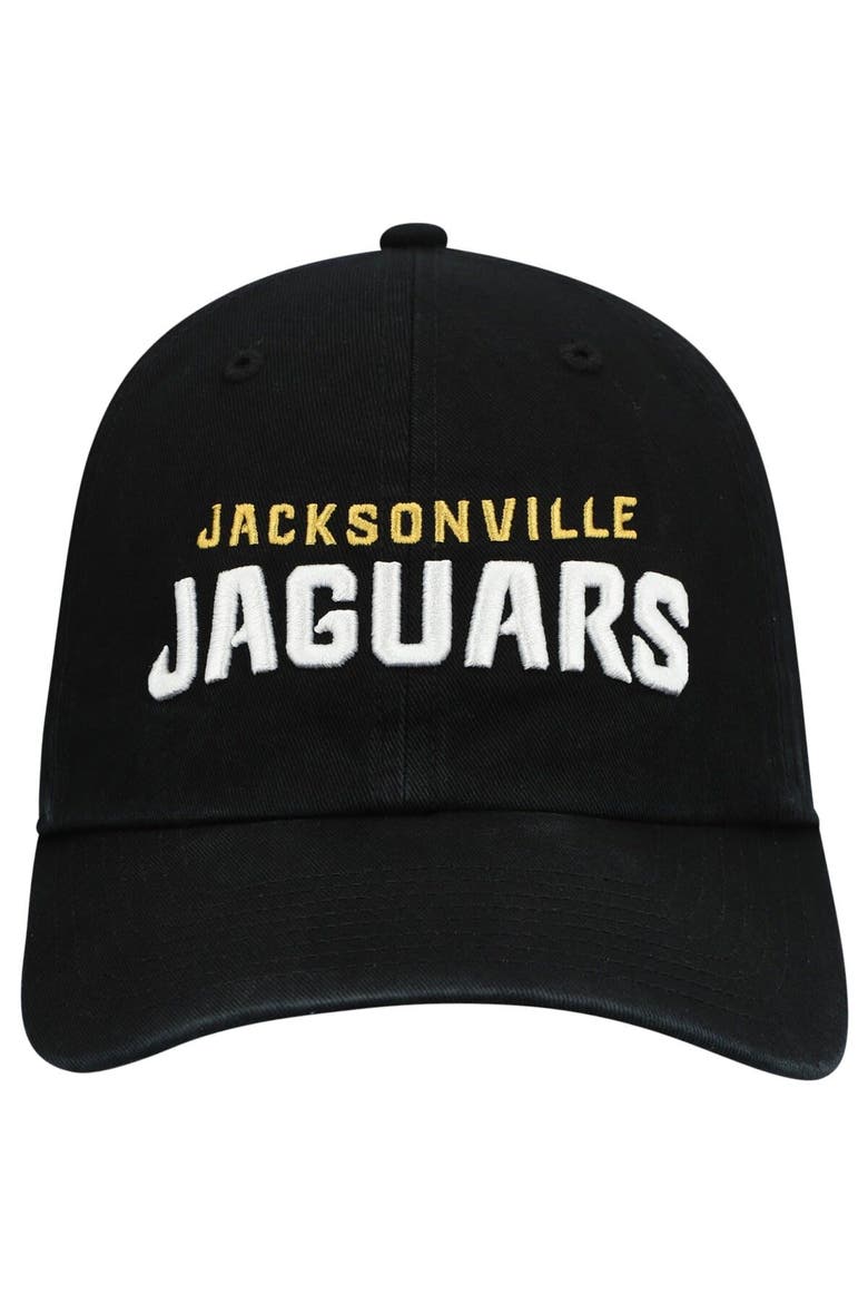 Men's '47 Black Jacksonville Jaguars Clean Up Script Adjustable Hat, Alternate, color, Black