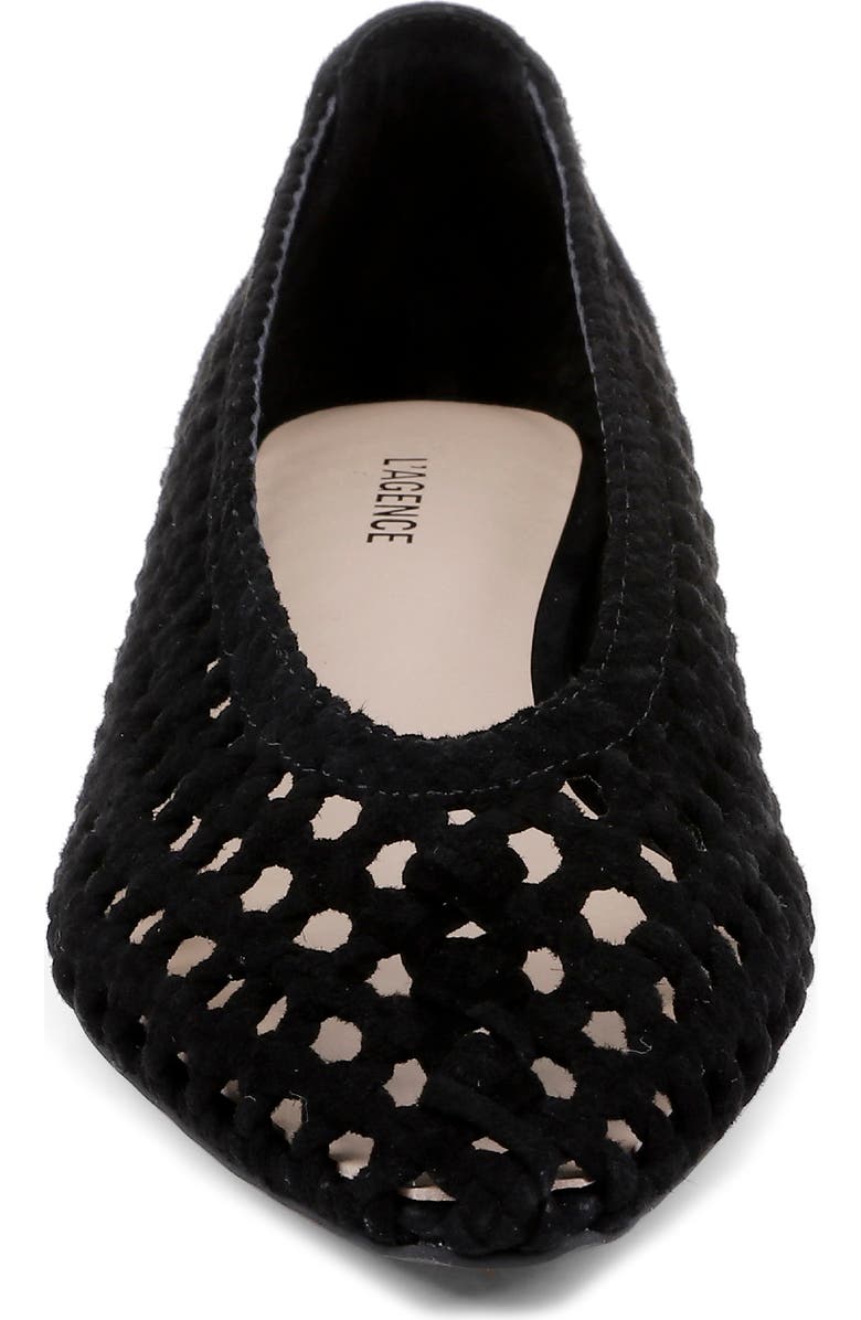 L'AGENCE Alsace Pump, Alternate, color, Black Suede